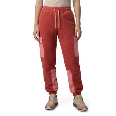 Dames wandel fleece cargobroek arches-w brick rood