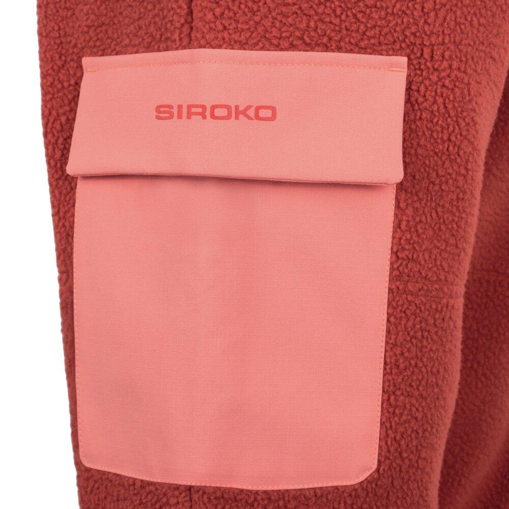 Pantalón largo cargo polar montaña mujer Arches-W Brick Rojo 4/6