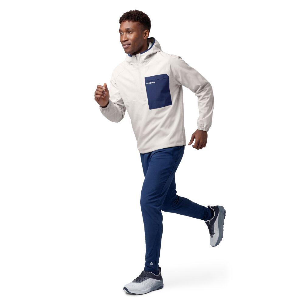Chaqueta impermeable con capucha trail running hombre Canfranc Gray Gris 3/7