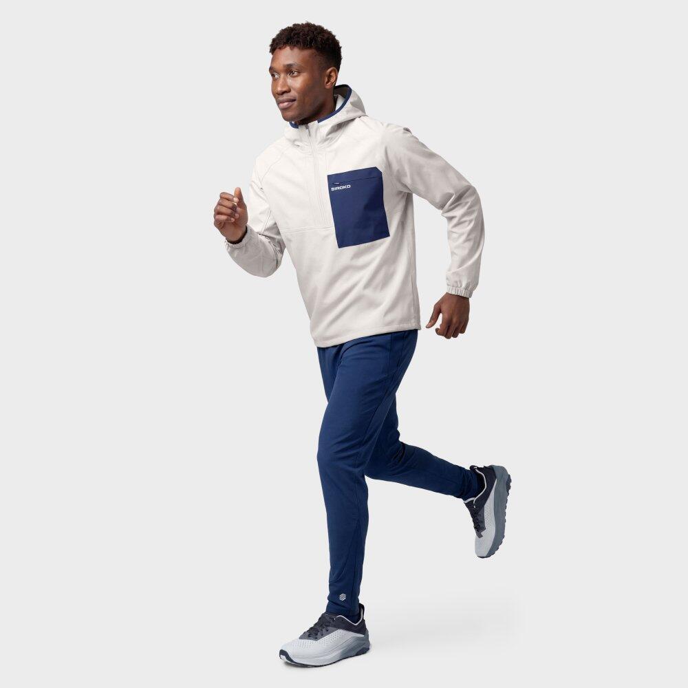 Chaqueta impermeable con capucha trail running hombre Canfranc Gray Gris 6/7