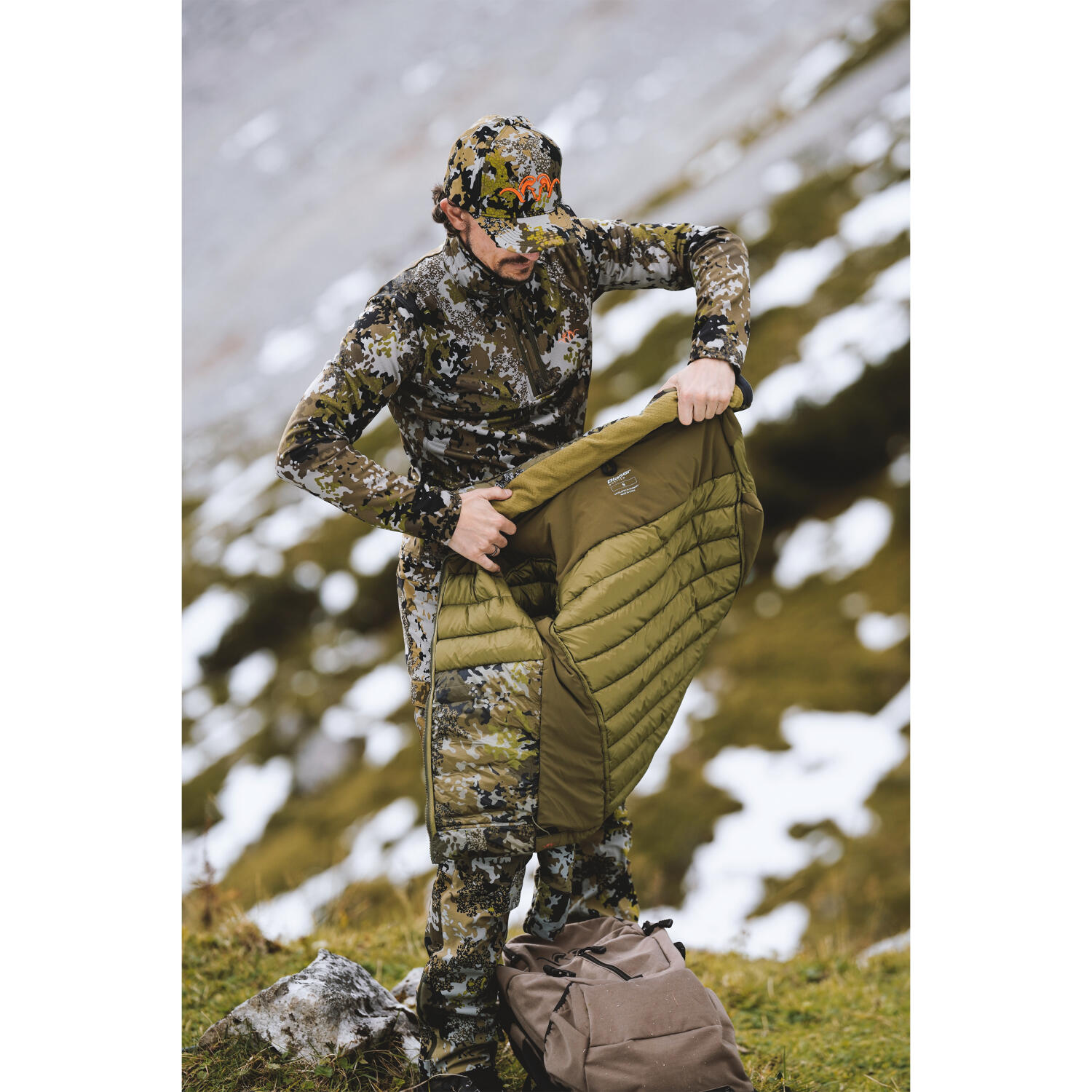 Blaser Drain Halfzip Herren (Huntec Camouflage) Größe 2XL 5/5