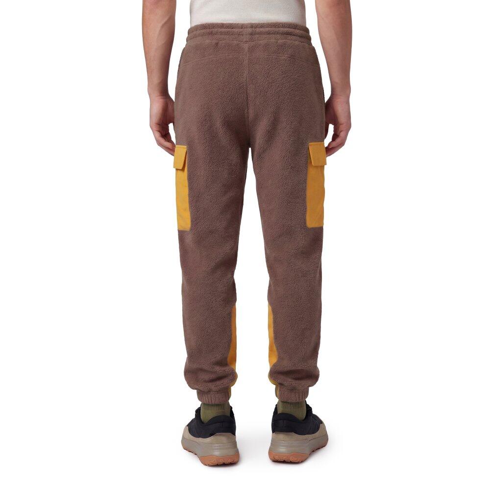 Męskie polarowe spodnie trekkingowe cargo Siroko Arches Brown