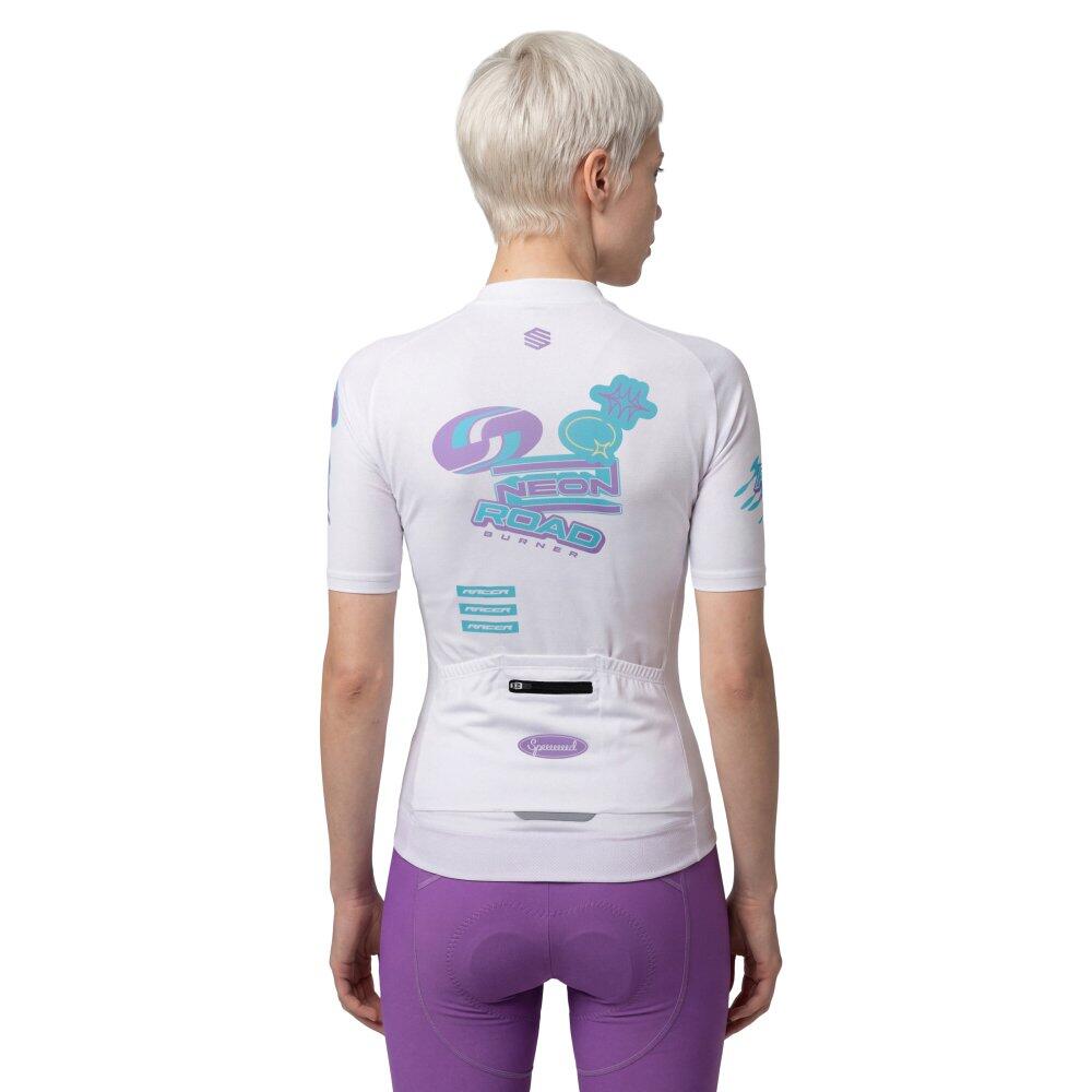 Maillot vélo mesh manches courtes femme Cyclisme M8-W NRC White Blanc 2/7