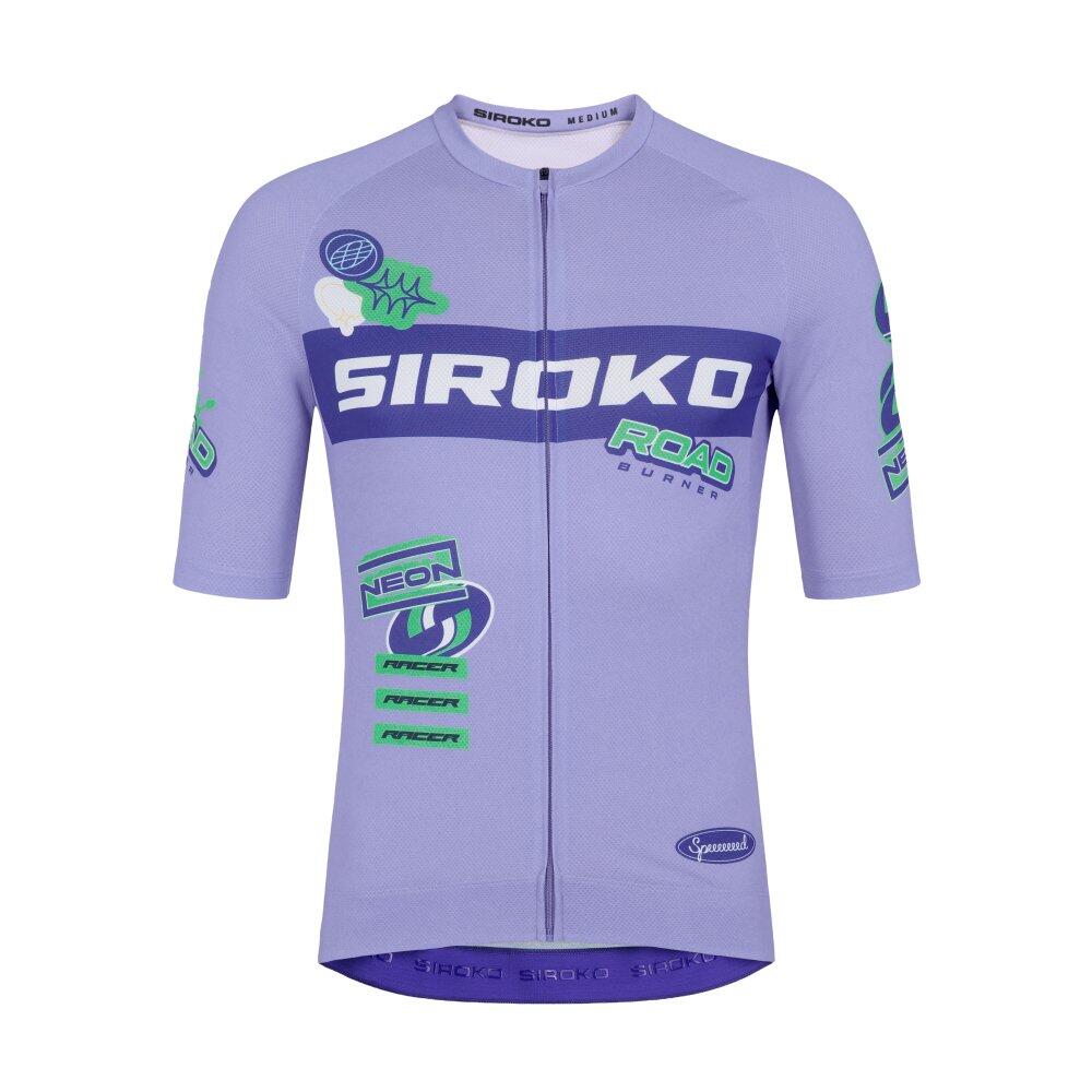 Camisola de ciclismo em malha de manga curta para homem M8 NRC Purple Roxo 6/8
