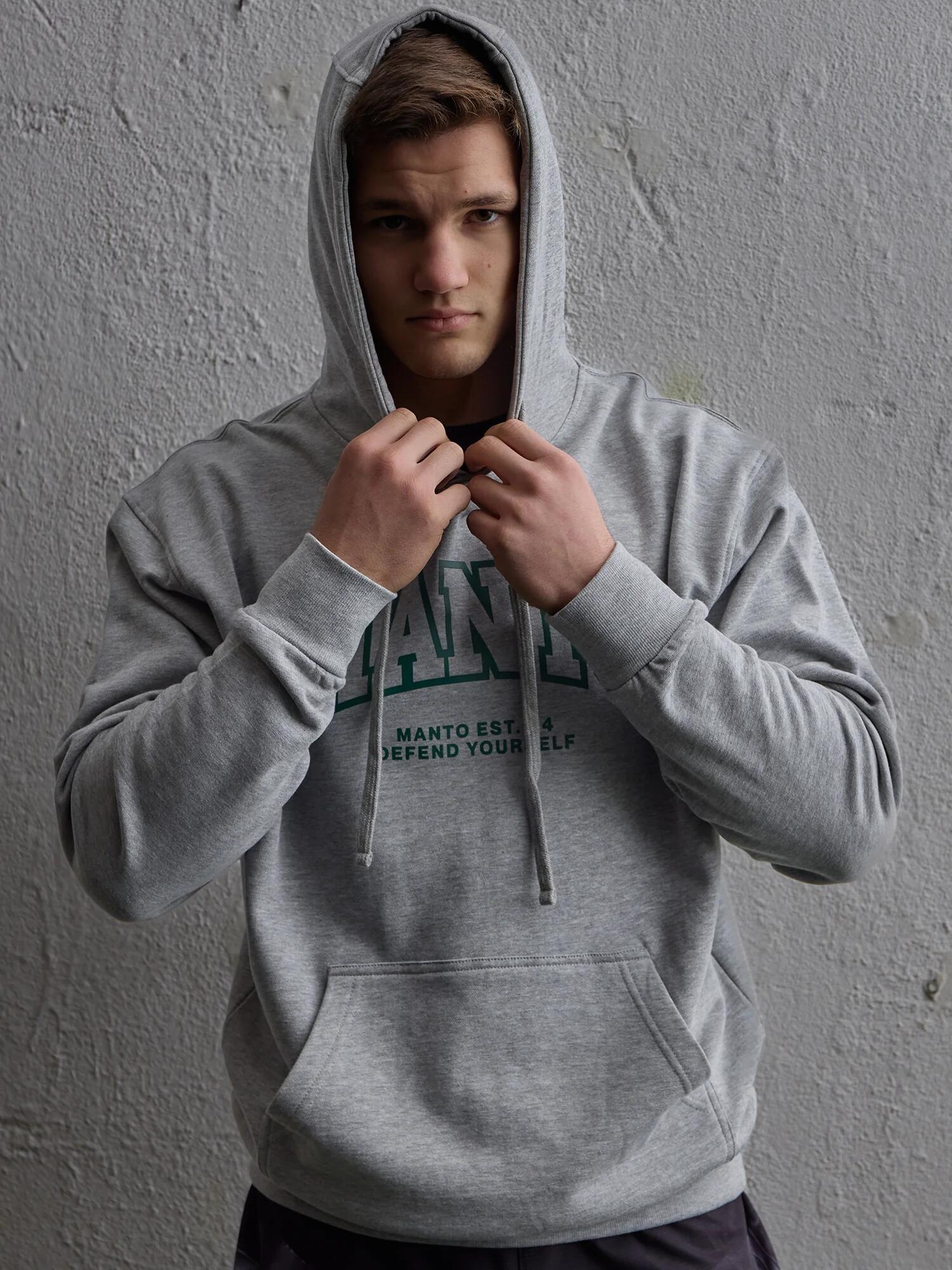 MANTO bluza z kapturem VARSITY 26 melanż 2/5