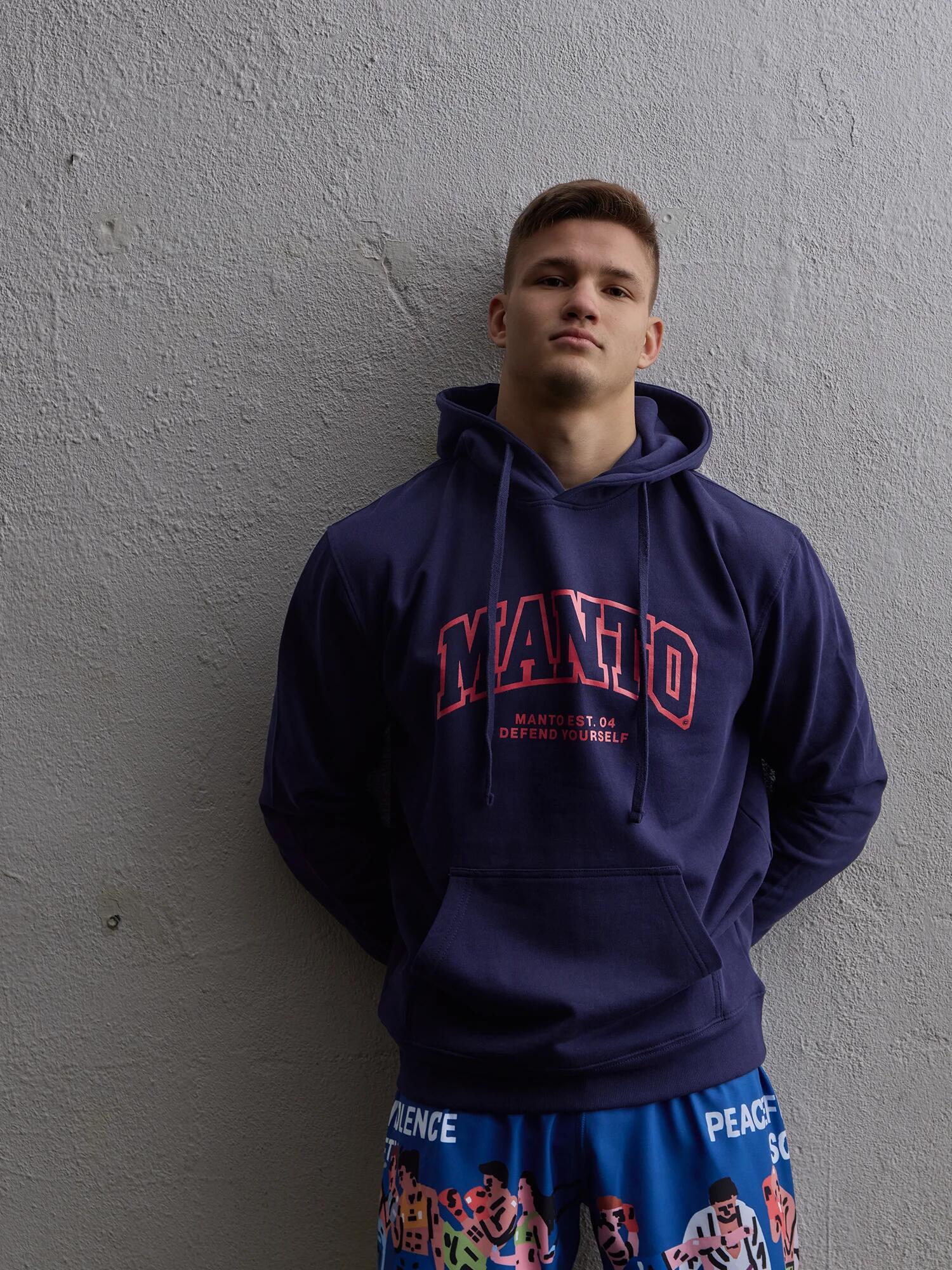 MANTO bluza z kapturem VARSITY 26 granatowa 4/6