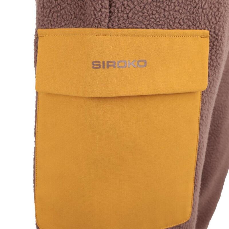 Pantaloni cargo din fleece pentru drumeții, pentru bărbați Arches Brown Maro