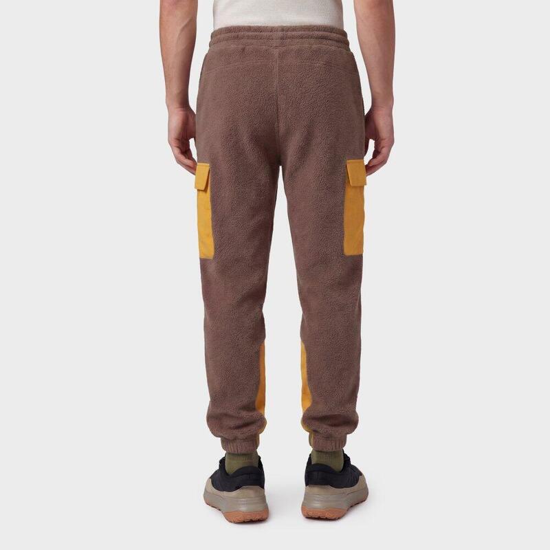 Pantaloni cargo din fleece pentru drumeții, pentru bărbați Arches Brown Maro