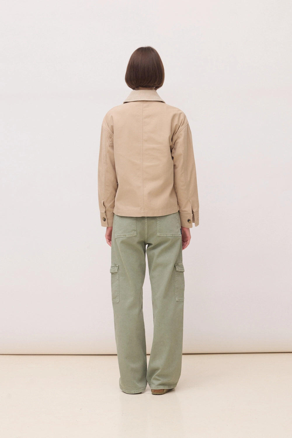 Chaqueta Mujer Blouson Camel de 100% Algodón Orgánico 2/4