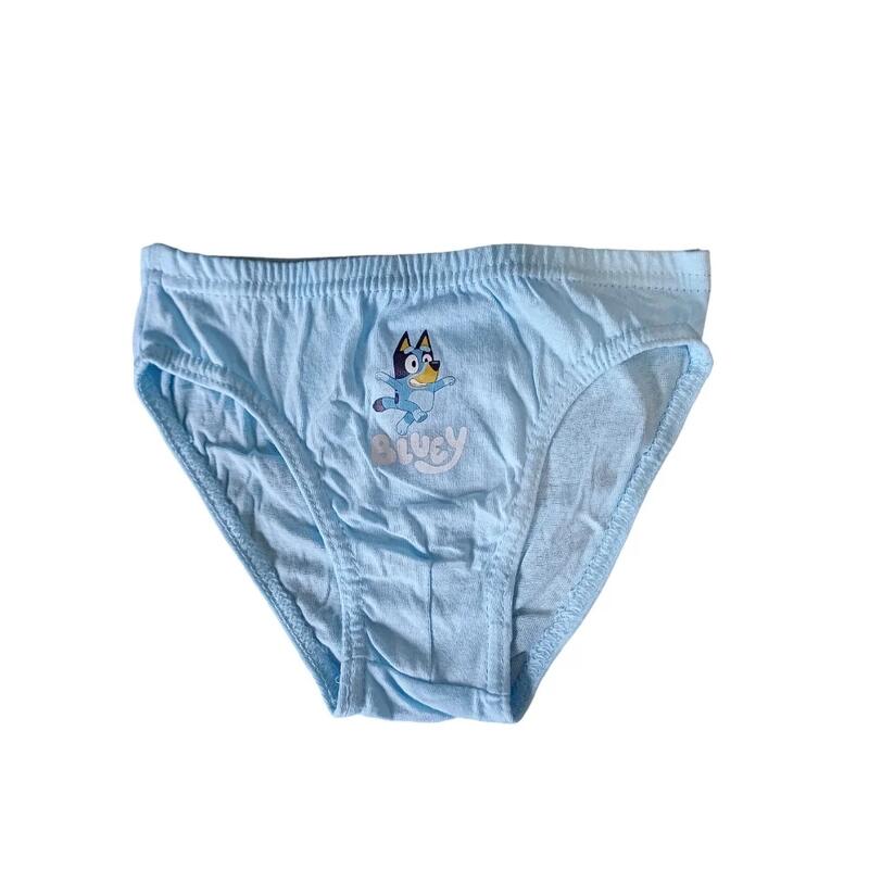 Set 3 perechi chiloți băieți, albastru, 100% bumbac, Happy, Bluey