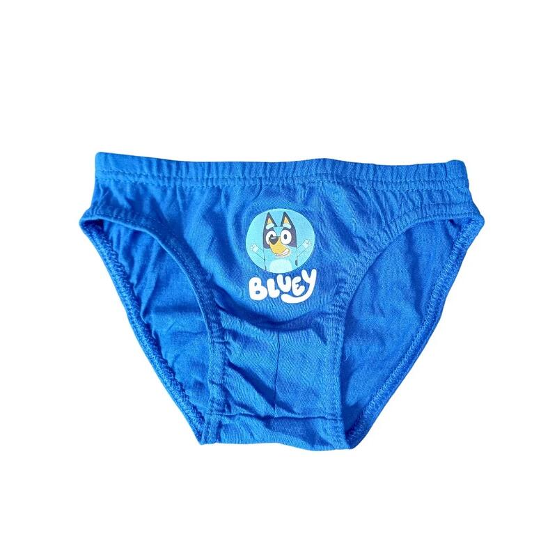Set 3 perechi chiloți băieți, albastru, 100% bumbac, Happy, Bluey