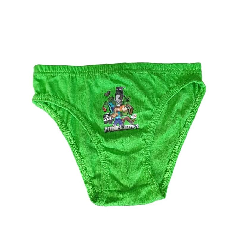 Set 3 perechi chiloți băieți, multicolor, 100% bumbac, Happy, Minecraft
