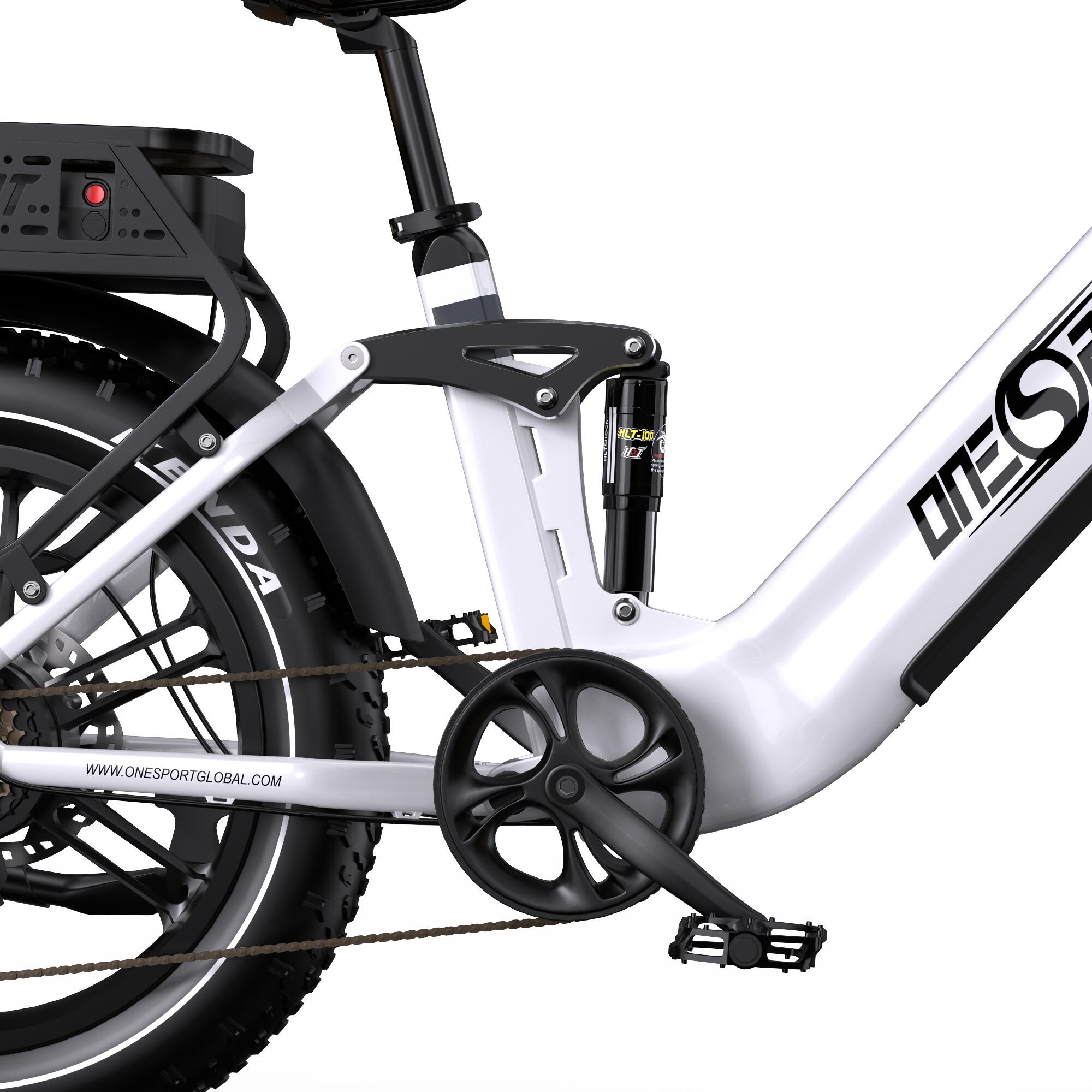 Bicicleta Elétrica ONESPORT OT08 PRO 48V 18Ah*2 com Bateria Dupla 5/7