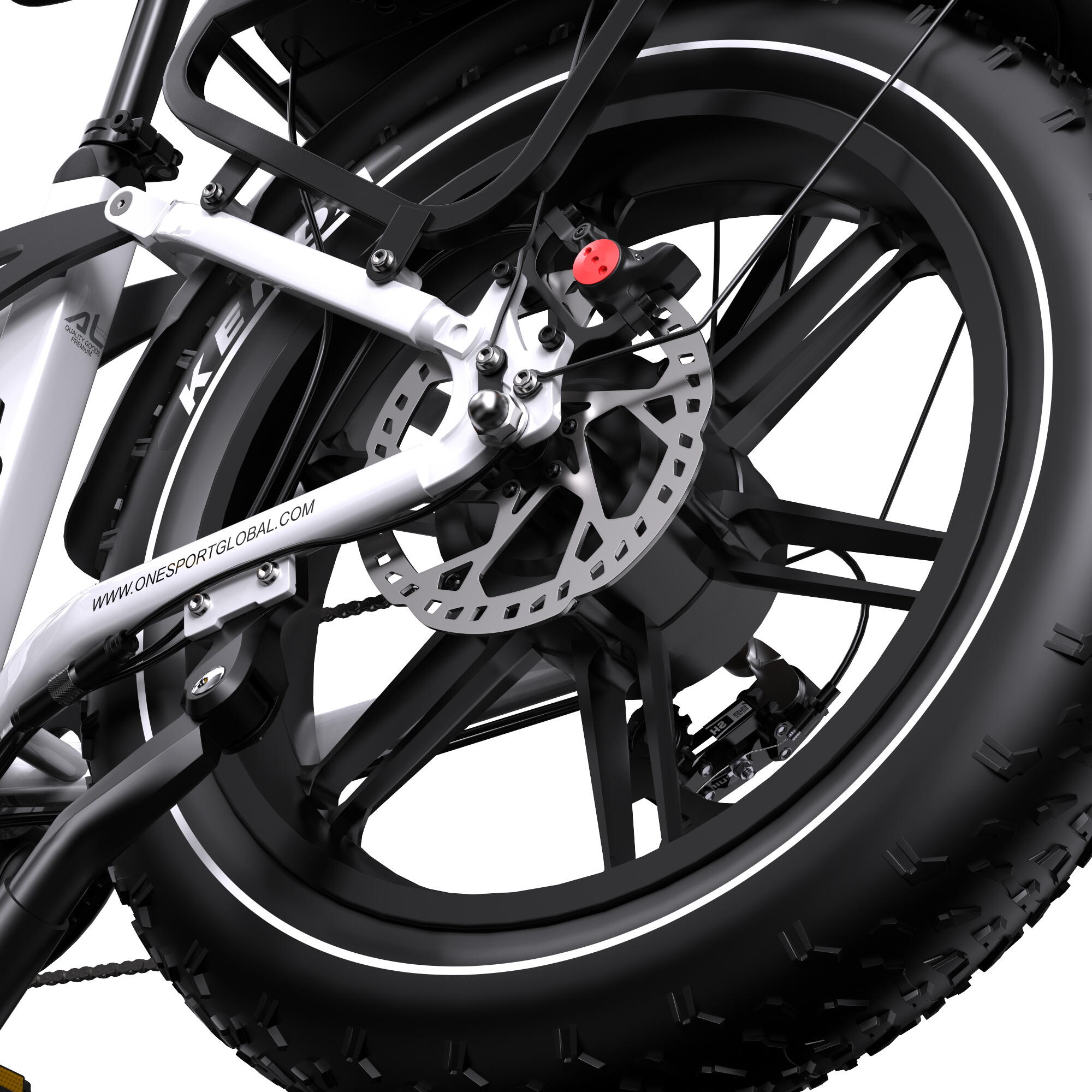 Bicicleta Elétrica ONESPORT OT08 PRO 48V 18Ah*2 com Bateria Dupla 6/7