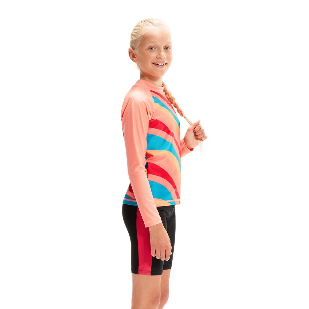 Koszulka Do Pływania Speedo Ls Prt Pnl Rash Top Junior 2/5