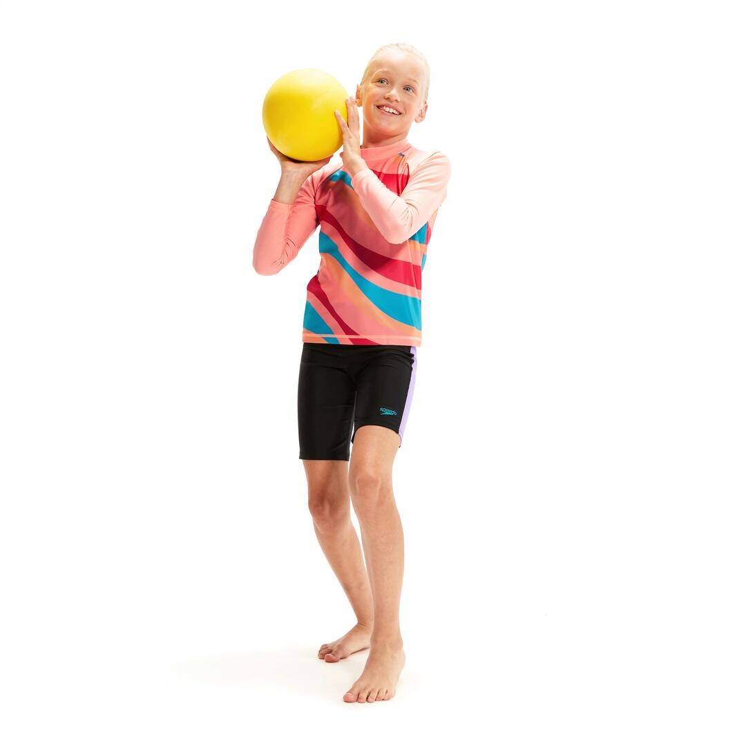 Koszulka Do Pływania Speedo Ls Prt Pnl Rash Top Junior 4/5