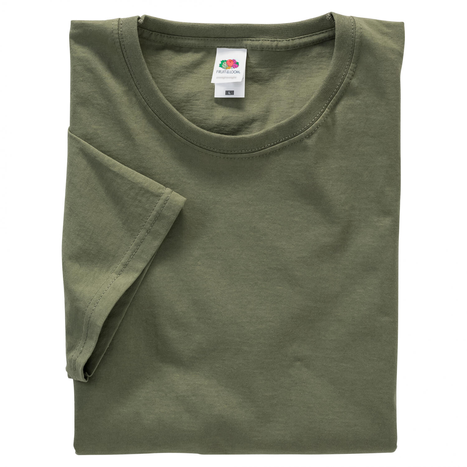 Fruit of the Loom 5er-Set: T-Shirts Herren (Khaki) Größe XL 2/2
