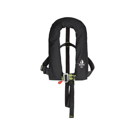 gilet de sauvetage automatique pour enfants 150N ISO avec harnais - noir