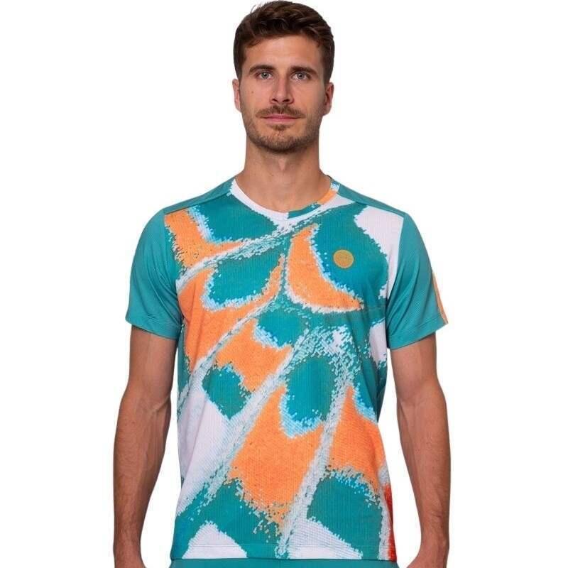 Camiseta Bidi Badu Melbourne V-Neck Petroleo Laranja 4/5