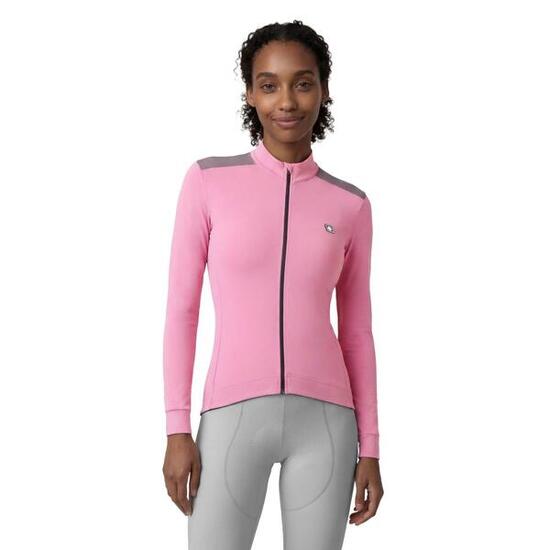 Maillot vélo thermique femme Cyclisme SRX M4-W Fedaia Rose