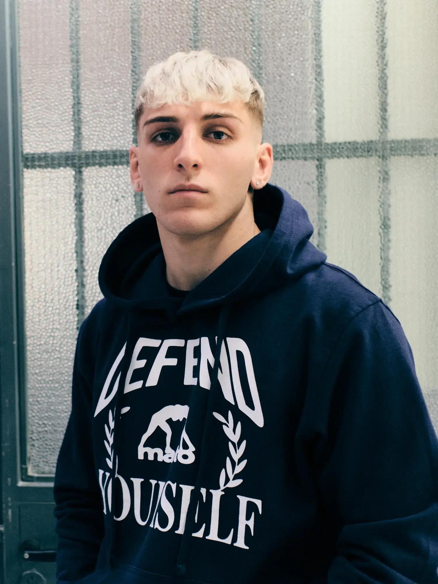 MANTO bluza z kapturem DEFEND granatowa 4/6