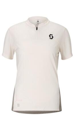 SCOTT SCOTT Damen Fahrradtrikot Vertic Zip cotton white/toast beige