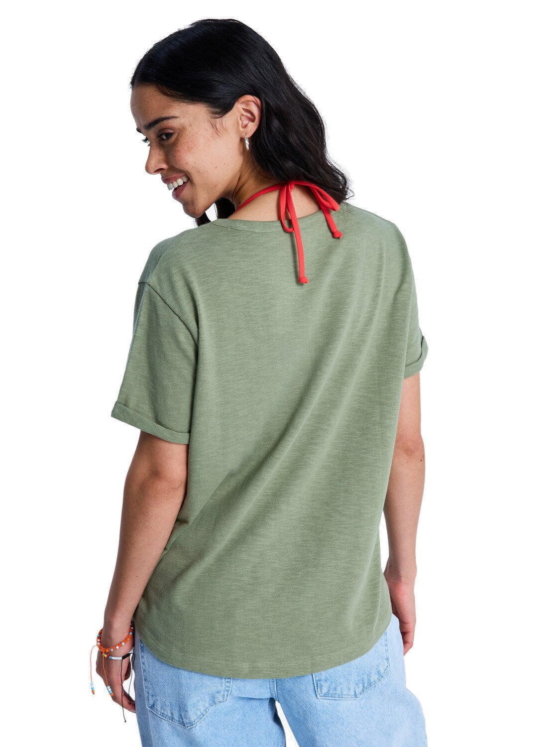 ROXY Roxy Damen Shirt Oceanwave Regular Slub Oil Green 2/3
