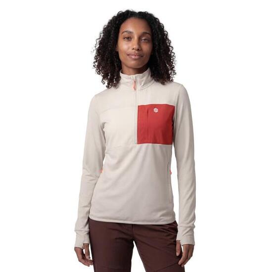 Pull polaire randonnée femme Symbol-W Sand Beige