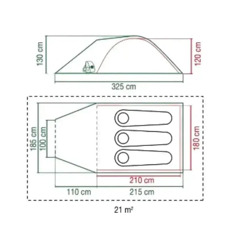 Namiot Coleman Darwin Summer 3 Plus