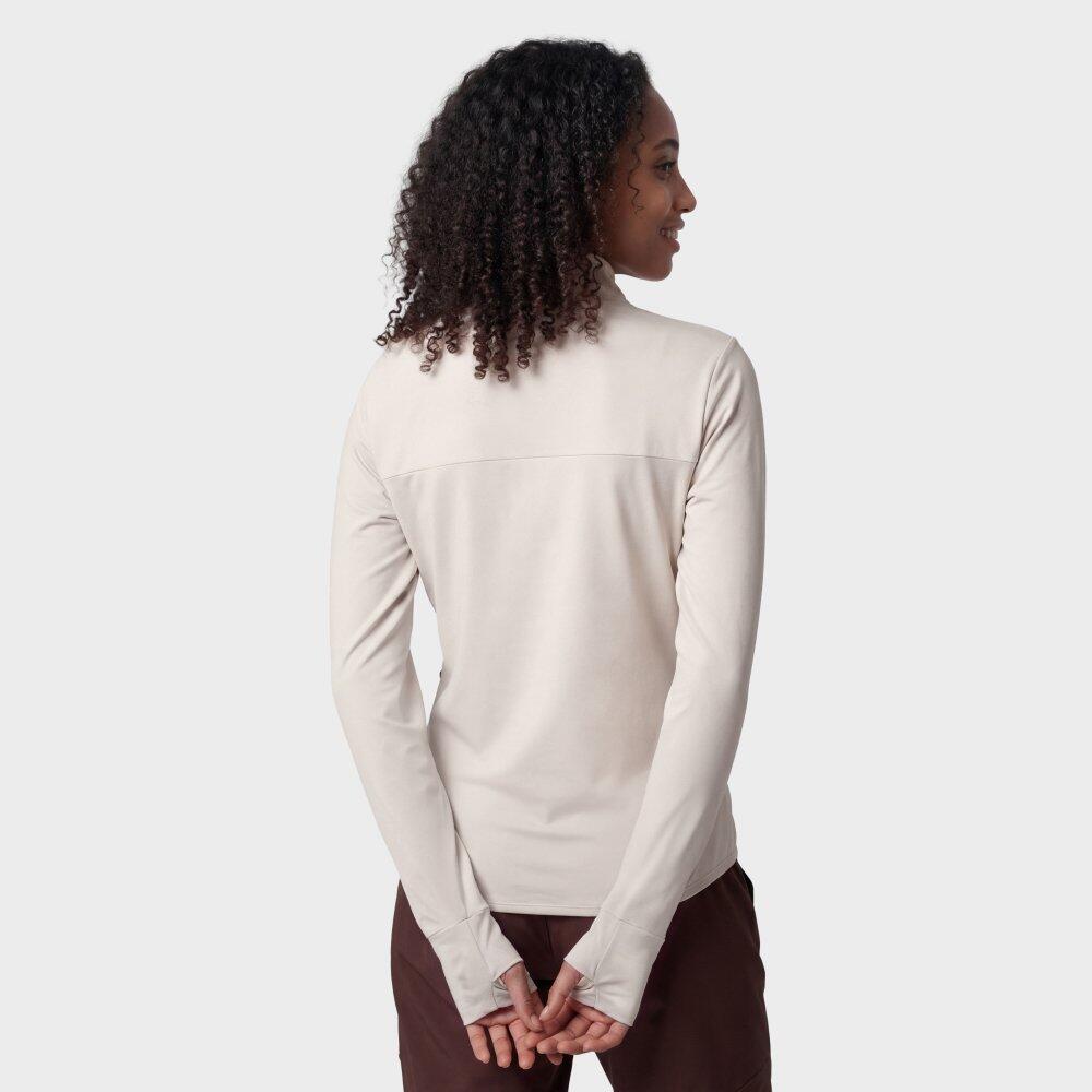 Pull polaire randonnée femme Symbol-W Sand Beige 6/8