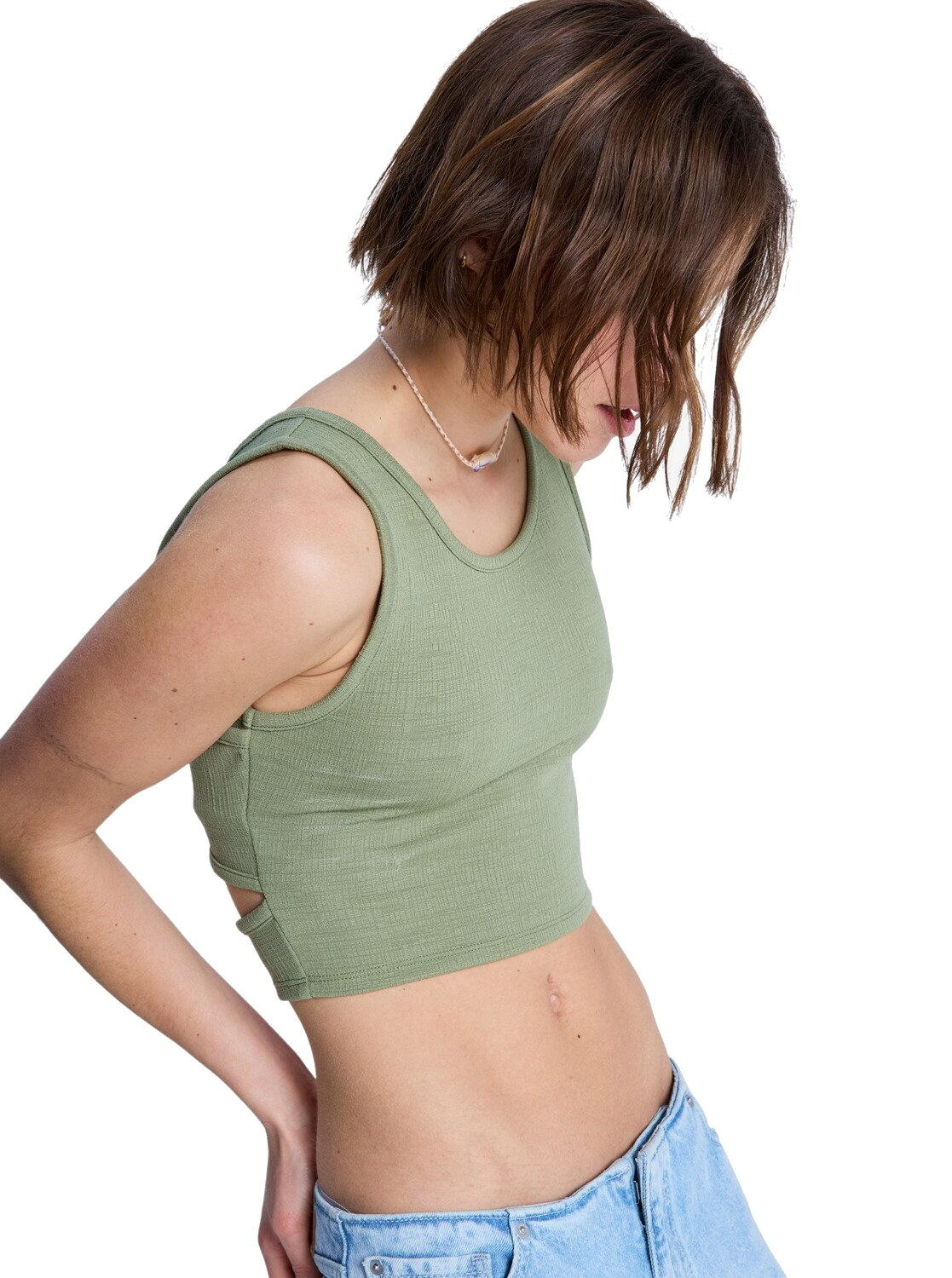 ROXY Roxy Damen Top Good Keepskape Oil Green 2/3