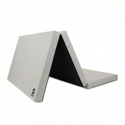 Turnmatte 210 x 100 x 8 cm grau/schwarz Weichbodenmatte klappbar Jeflex