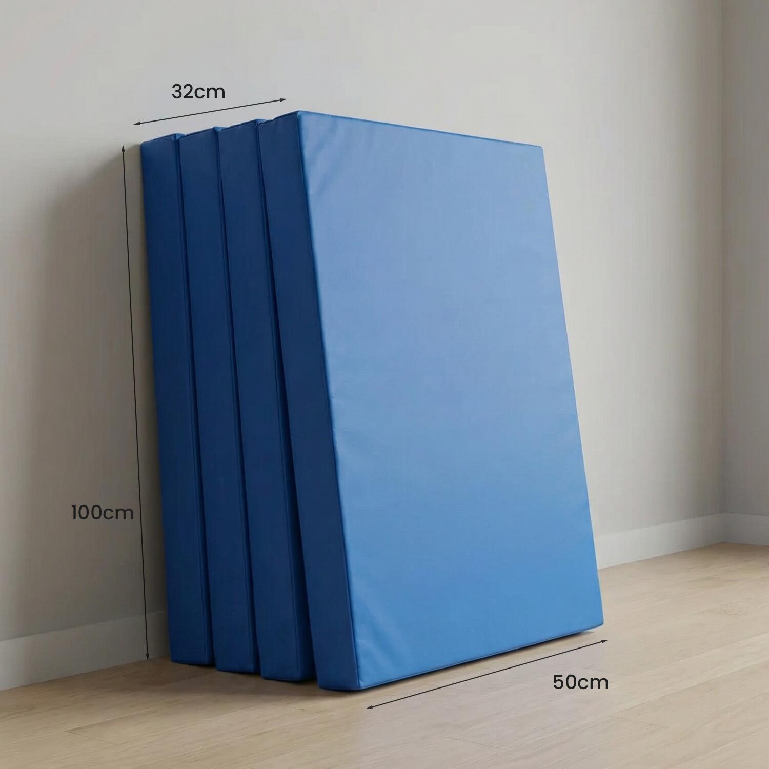 Tappetino sportivo 200 x 100 x 8 cm blu pieghevole Jeflex 7/7