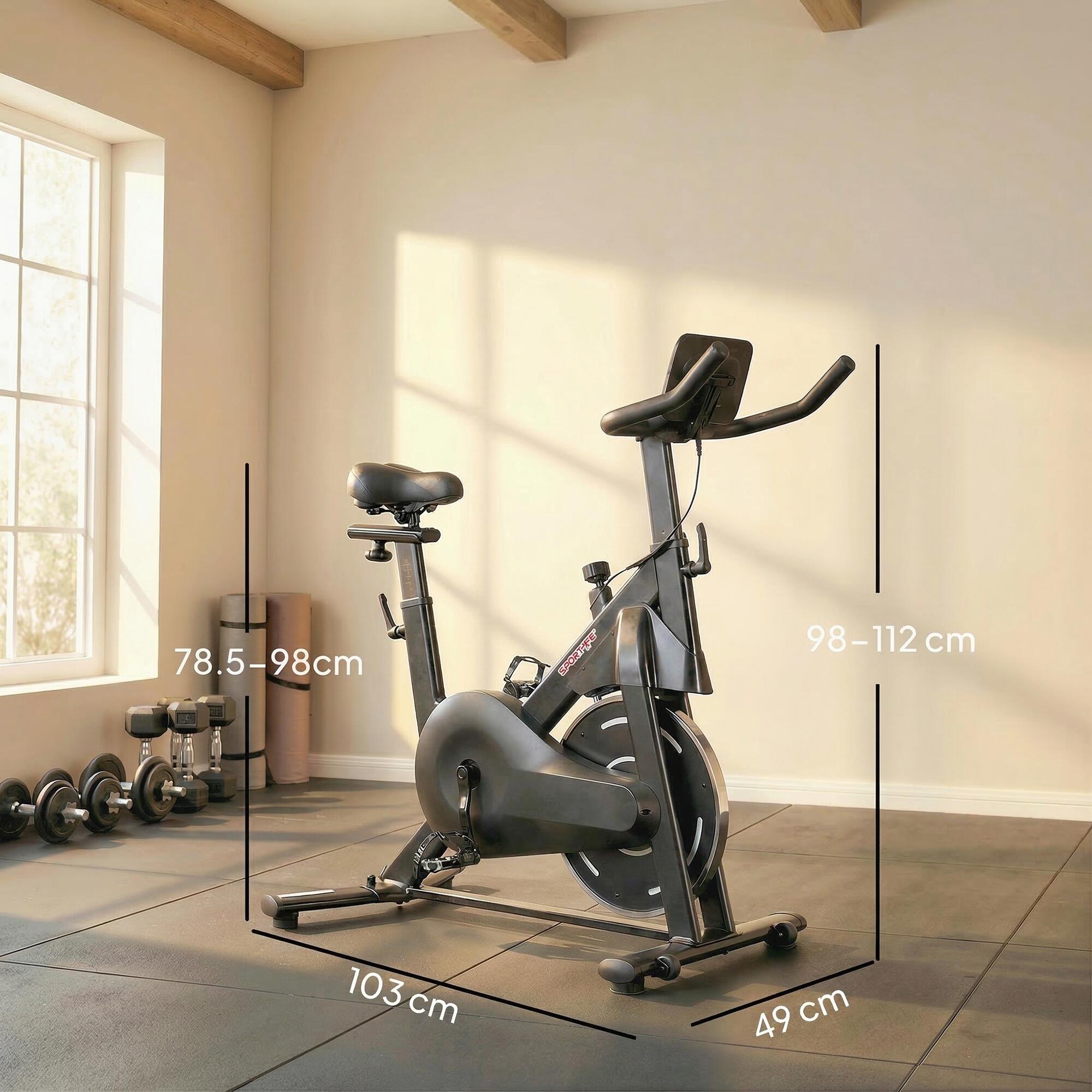 Bicicleta estática 103x49x98-112 cm preto SPORTNOW 3/5