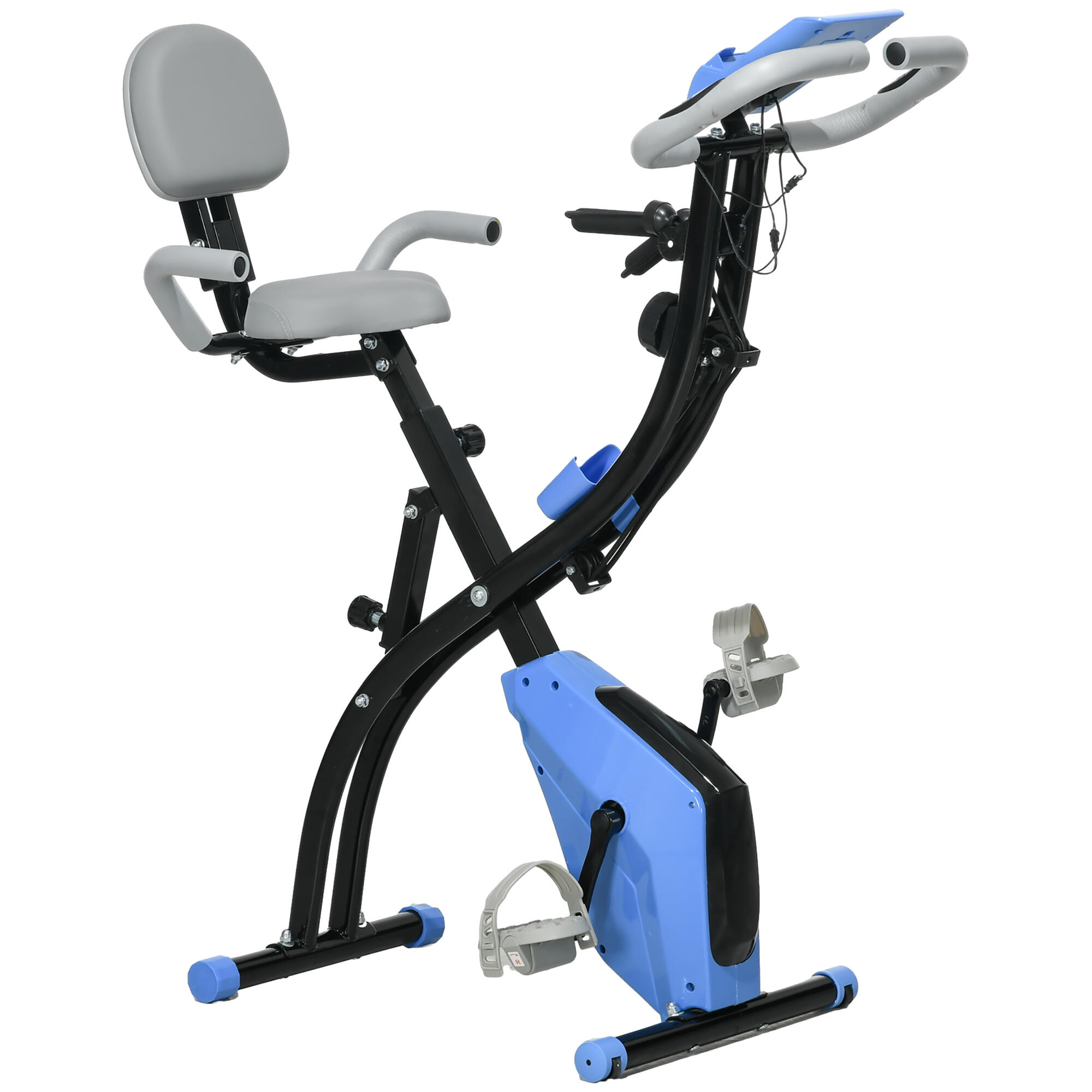 Bicicleta Estática Dobrável HOMCOM Azul 5/5
