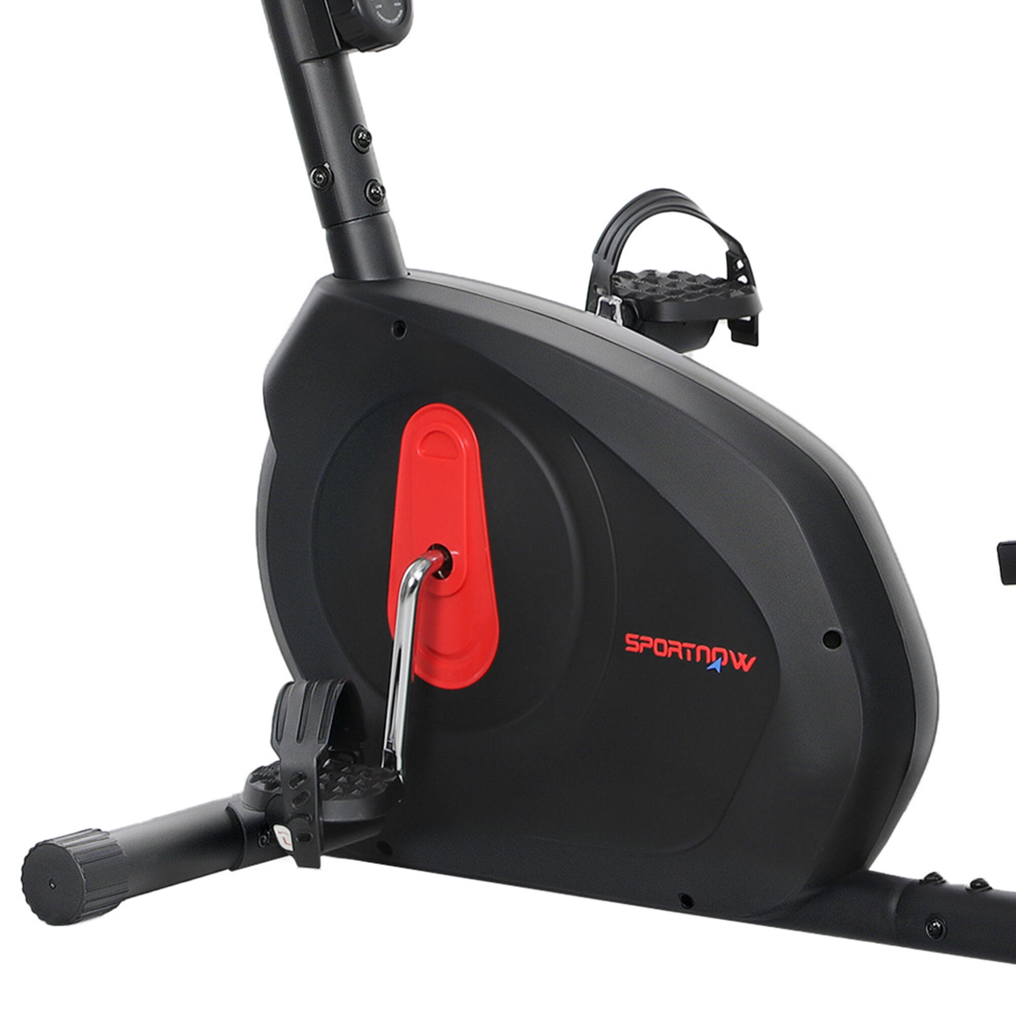 Bicicleta Estática SPORTNOW 139x61x100.5 cm Negro 4/5