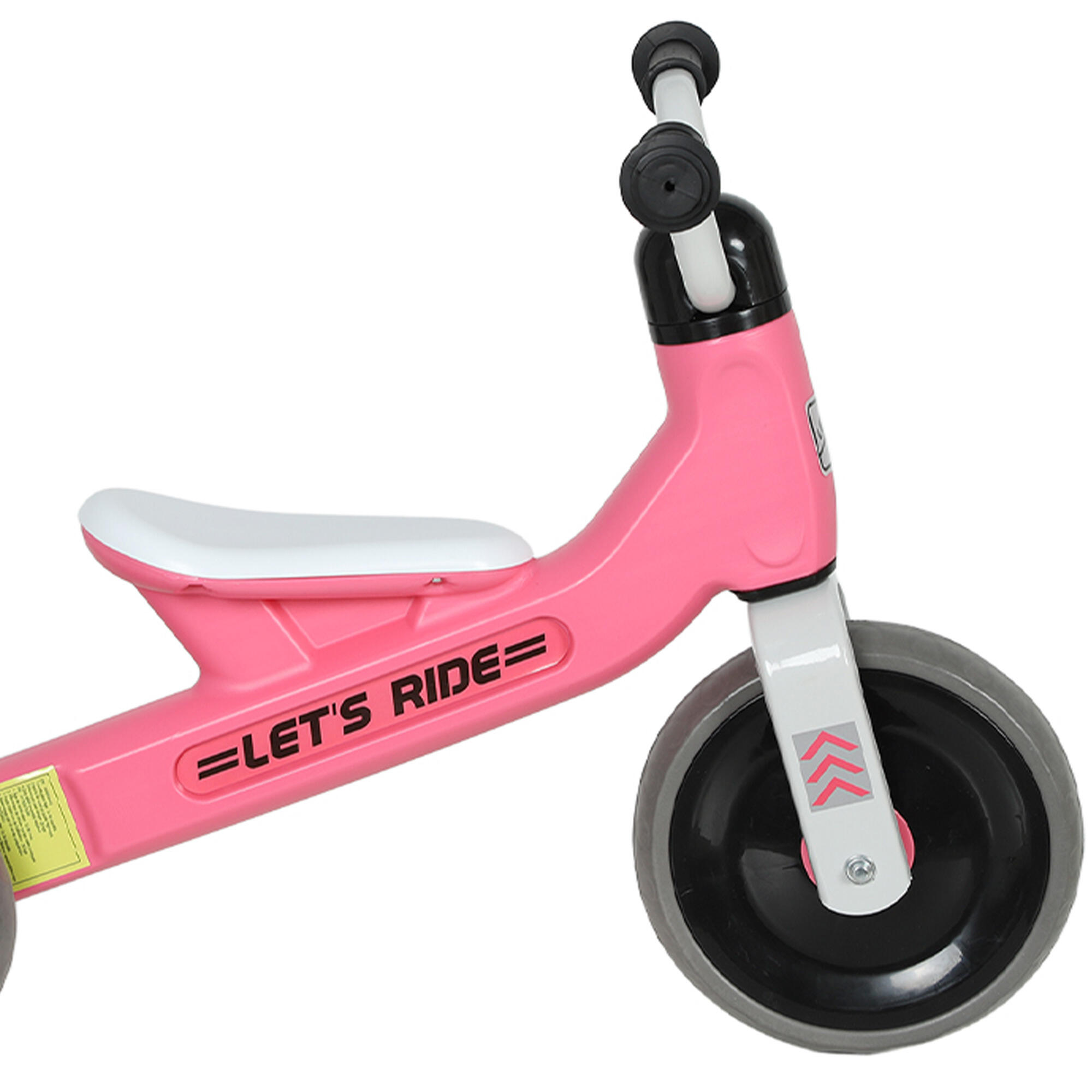 Bicicleta de equilíbrio 69x40x49 cm rosa AIYAPLAY 5/5