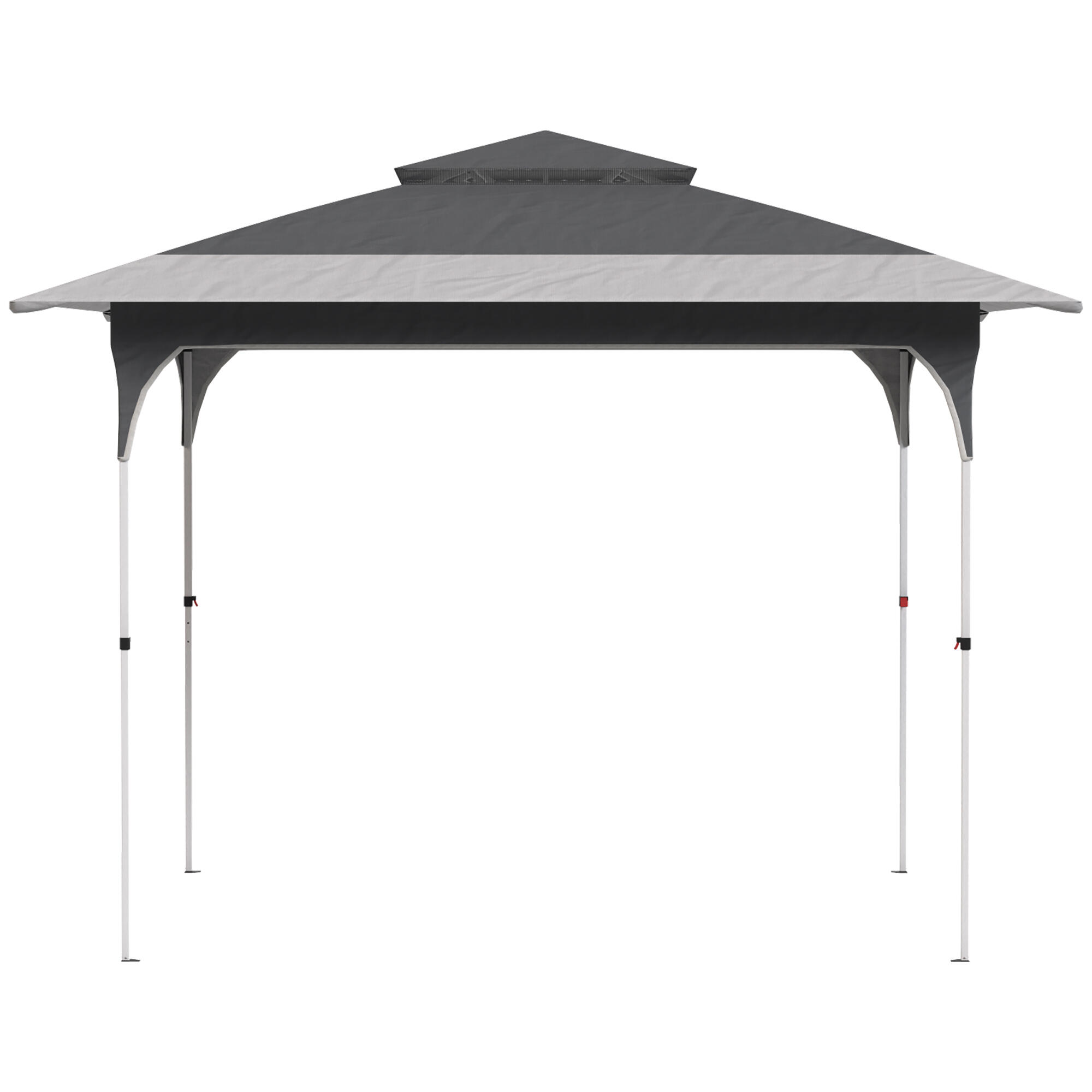 Tenda Dobrável Outsunny Cinzento Escuro 4/5