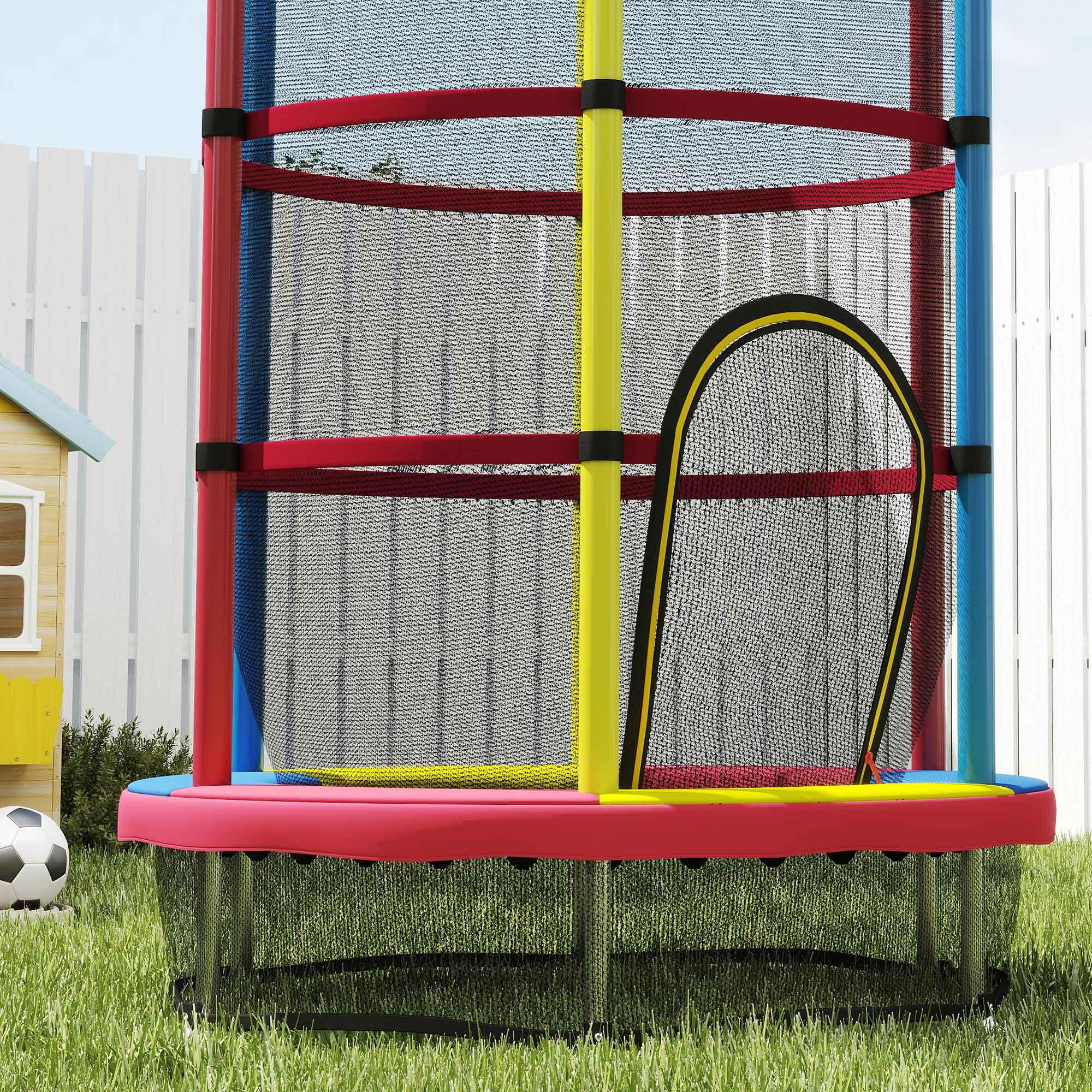 Cama Elástica Infantil HOMCOM Multicolor 5/5