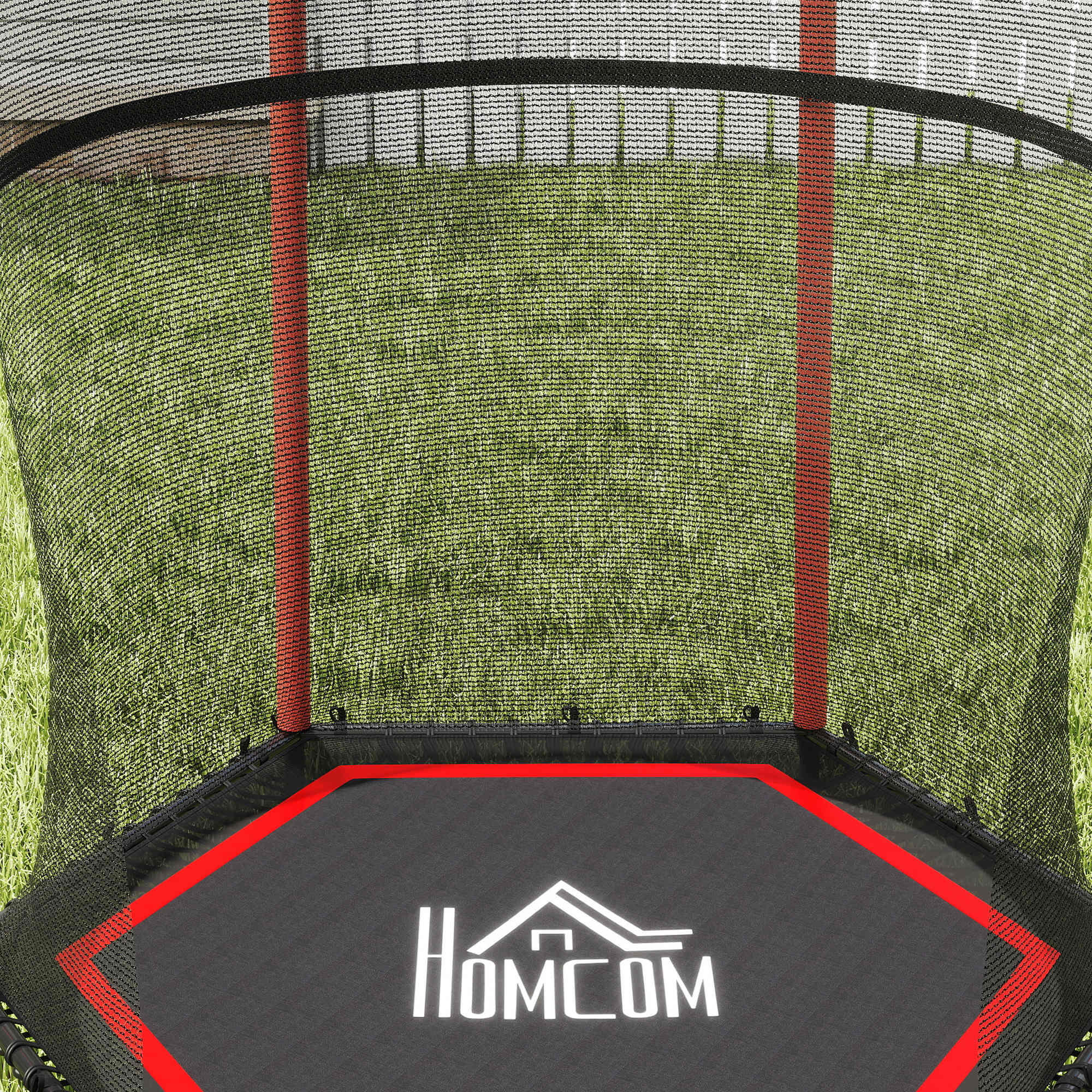 Cama Elástica Infantil Ø163,5x190 cm rojo HOMCOM 4/7