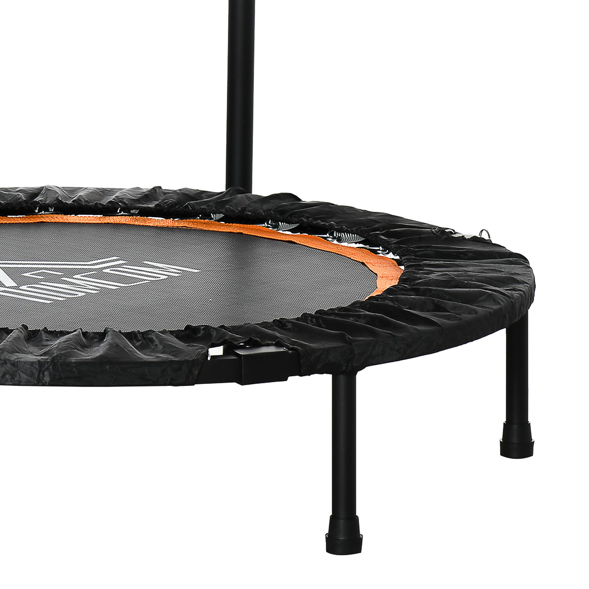 Trampolim fitness ø102x99-123 cm preto e laranja HOMCOM 4/5