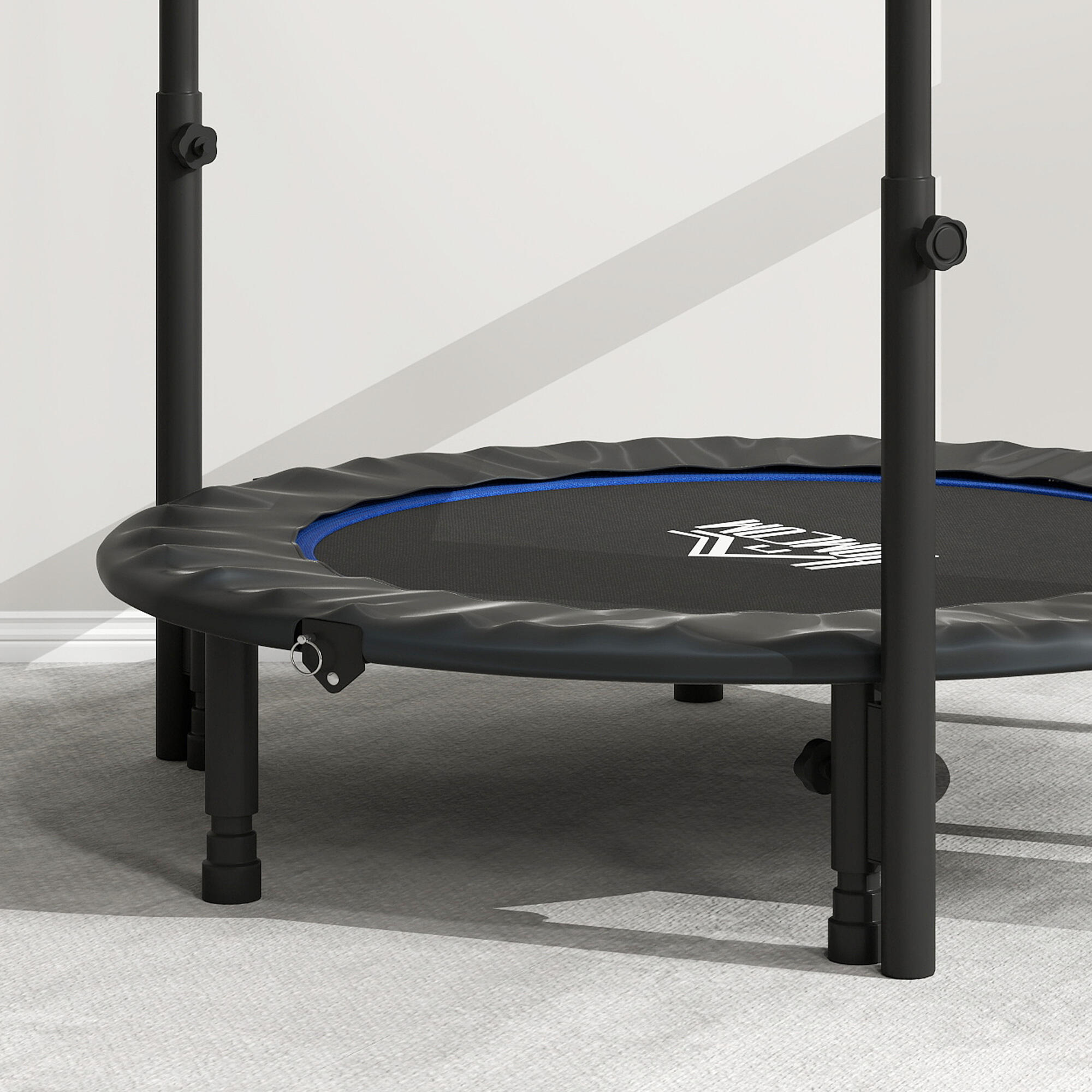 Trampolim fitness ø114x99-123 cm azul HOMCOM 4/5