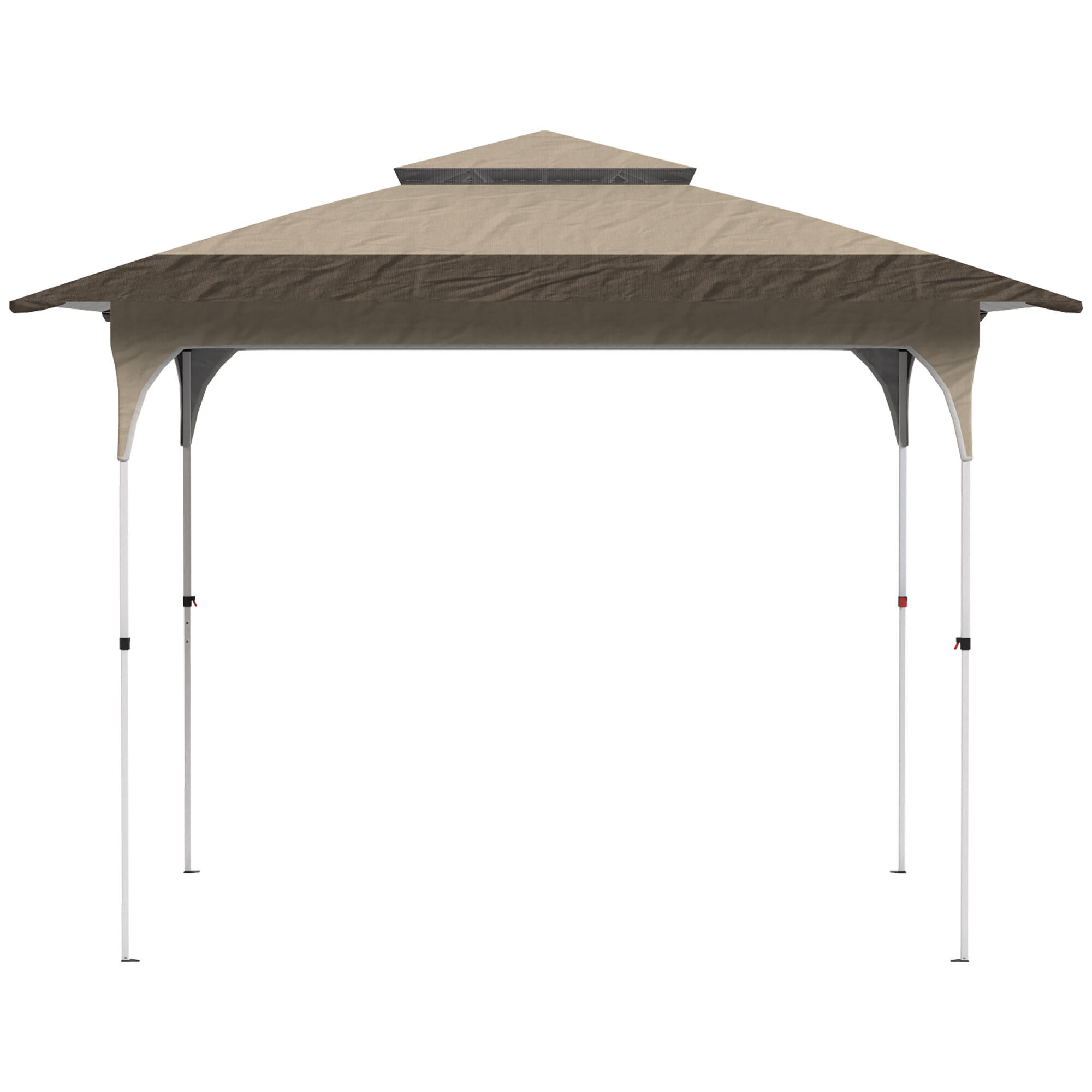 Carpa Plegable Outsunny 352x352x278 cm Caqui 4/5