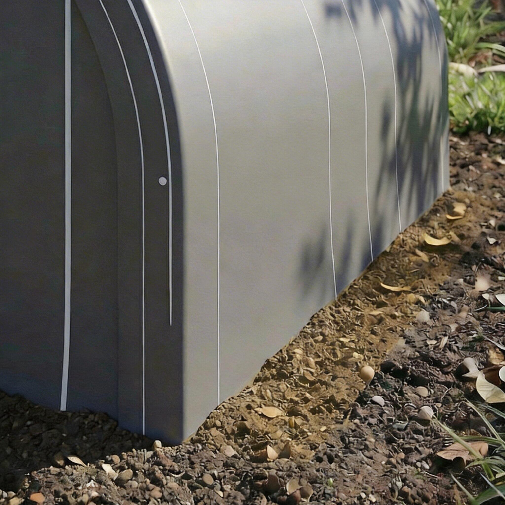Carpa para Garaje Outsunny 500x300x240 cm Gris 4/5
