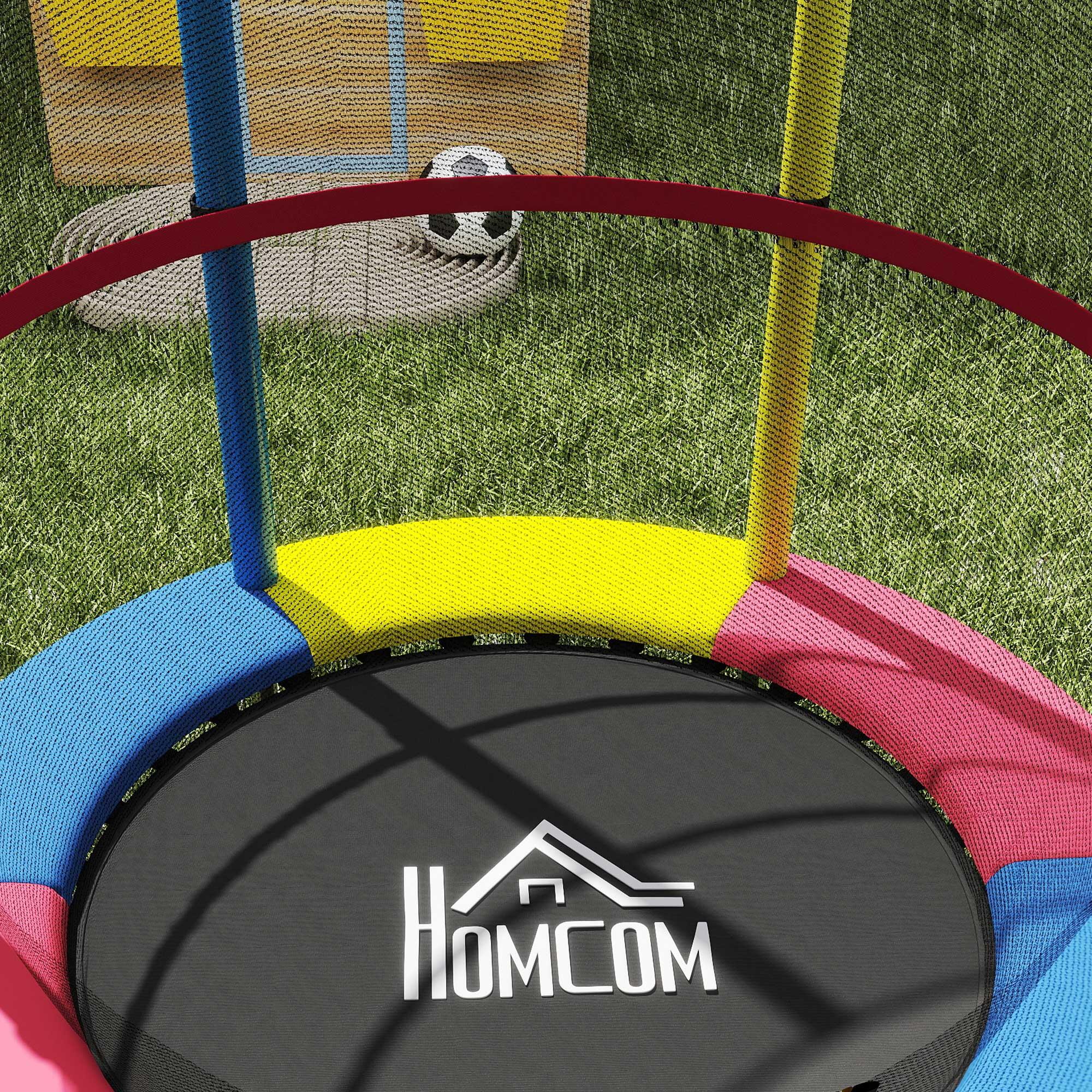 Cama Elástica Infantil HOMCOM Multicolor 4/5