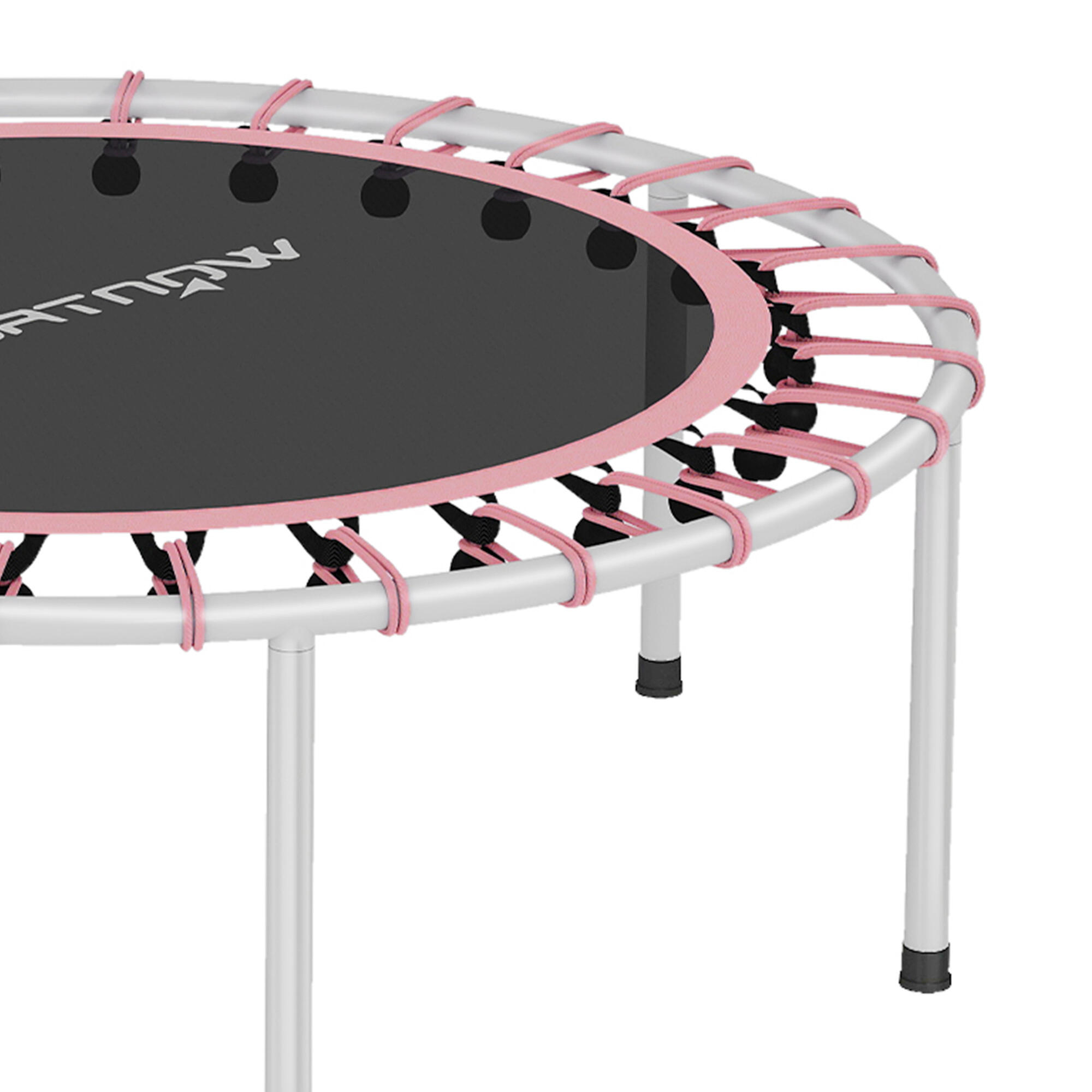 Trampolim fitness ø102x116-132 cm rosa SPORTNOW 5/5