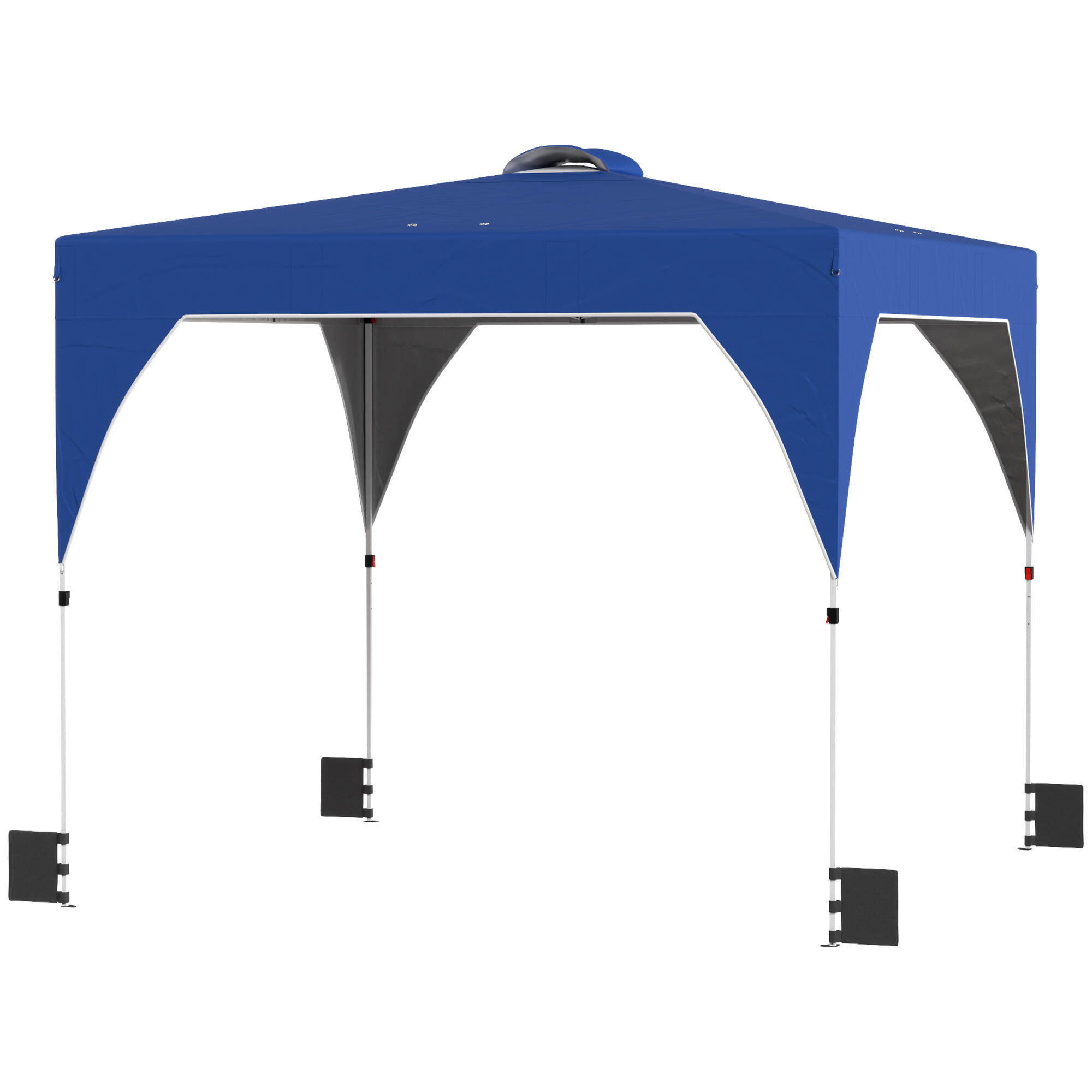 Tenda dobrável 296x296x270 cm azul Outsunny 5/5