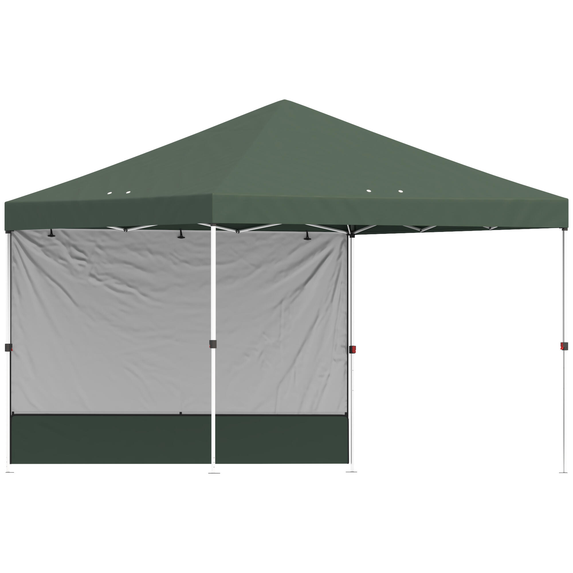 Tenda pop-up 293x293x270 cm verde Outsunny 4/5