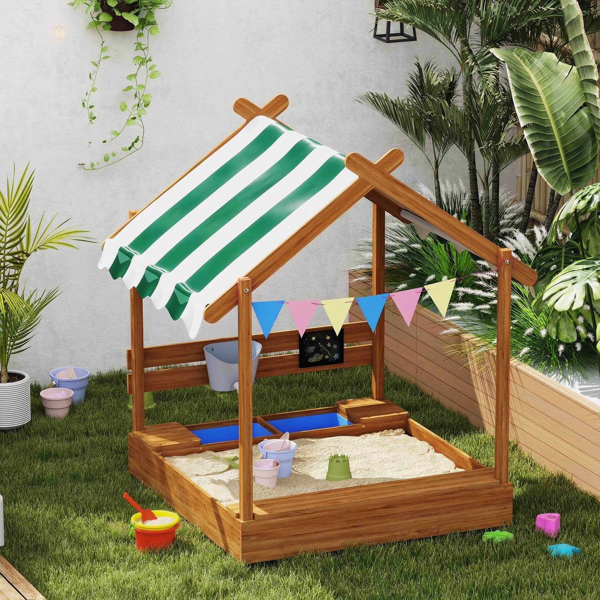 Arenero para Crianças Outsunny Laranja 2/5