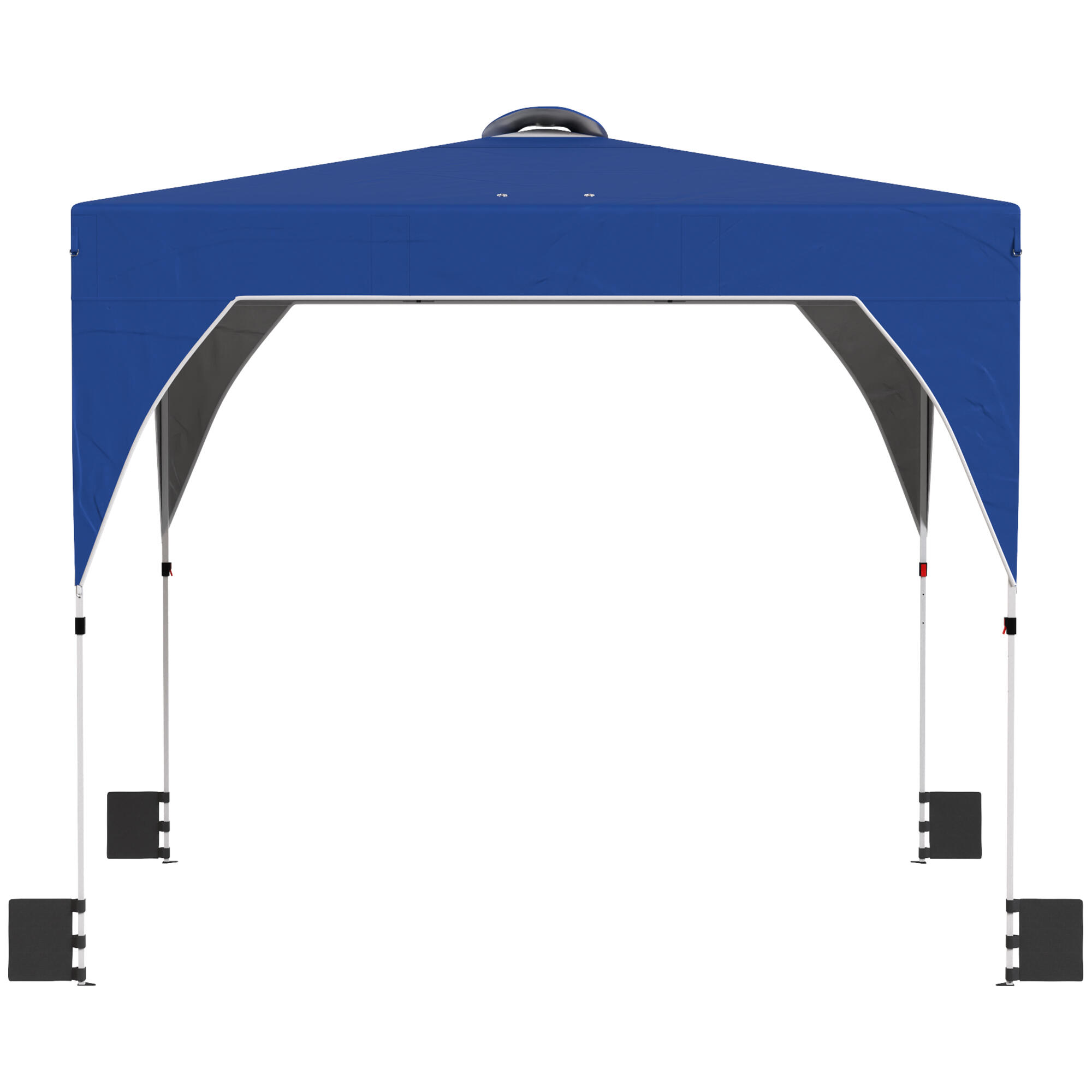 Tenda dobrável 296x296x270 cm azul Outsunny 4/5